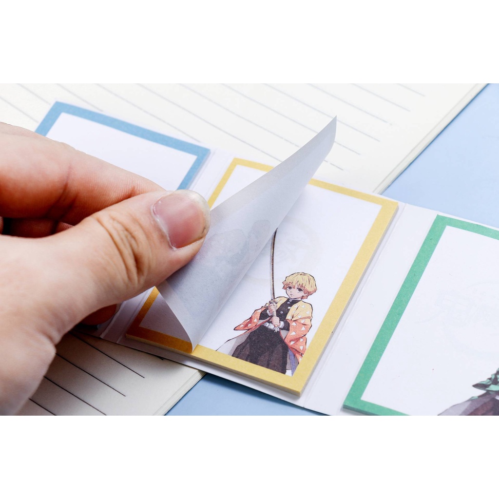 Giấy Ghi Chú Dạng Giấy Ghi Chú Tiện Lợi Demon Slayer Kimetsu No Yaiba Anime Sticky Notes Index Memo Pad Bookmarks Cute Scheduler Paper Stickers Kids Stationery gift Agatsuma Zenitsu Tomioka Giyuu Rengoku Shinjurou