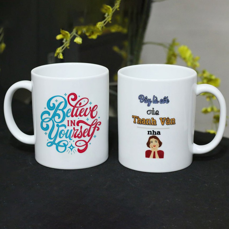 In ly sứ , cốc sứ in hình theo yêu cầu MIỄN PHÍ thiết kế