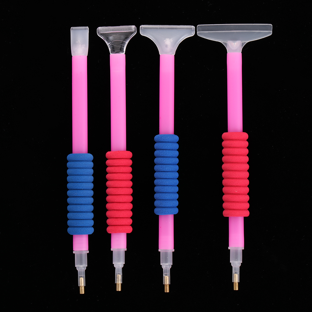 Set 4 Bút Đính Đá Làm Tranh Đính Đá 5D Chống Mệt Mỏi DIY