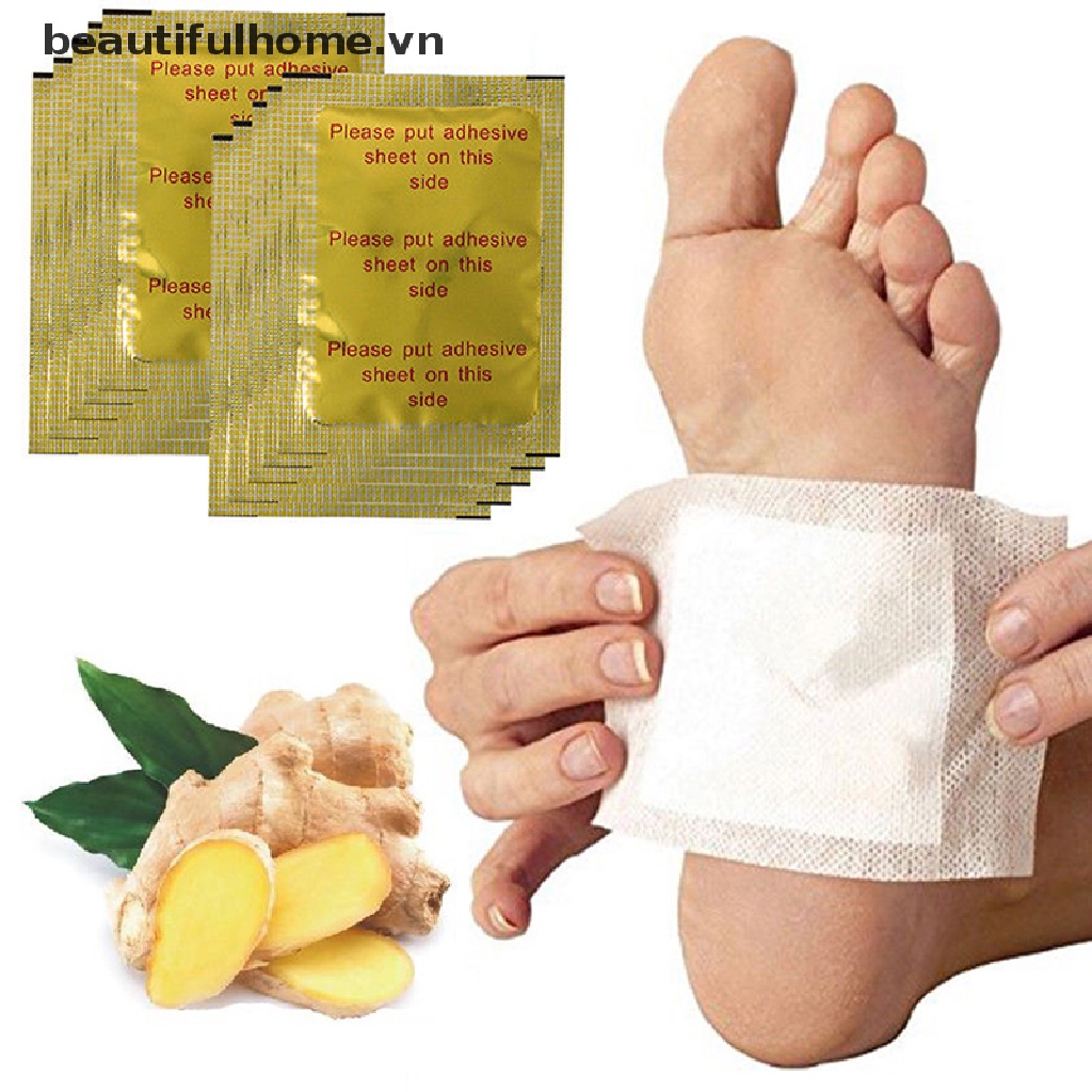 Set 10 Miếng Dán Thải Độc Lòng Bàn Chân Giảm Cân Tiện Dụng