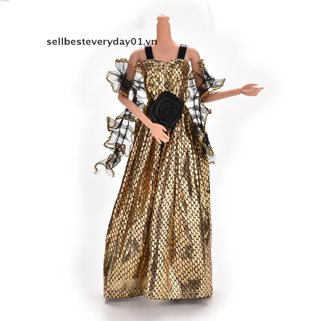 Trang phục đầm thời trang cho búp bê barbie