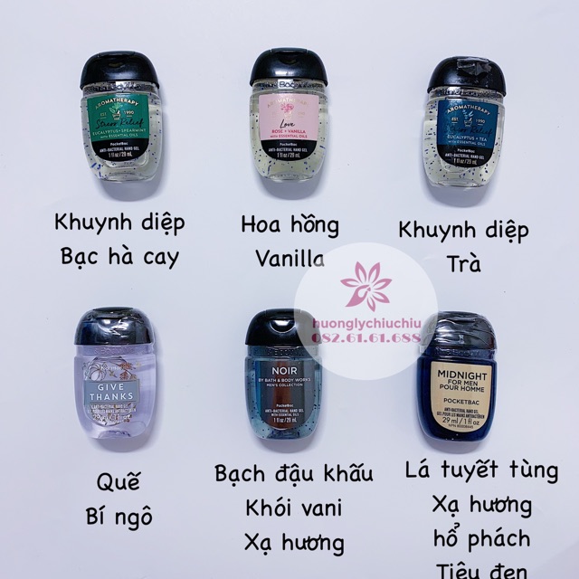 Gel rửa tay khô Bath and Body Works 29ml