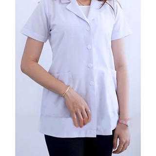 Áo Blouse, áo y tá, điều dưỡng tay ngắn thân ngắn nam/nữ vải kate/ silk