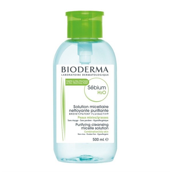 Nước Tẩy Trang Bioderma 500ml Hồng/Xanh lá