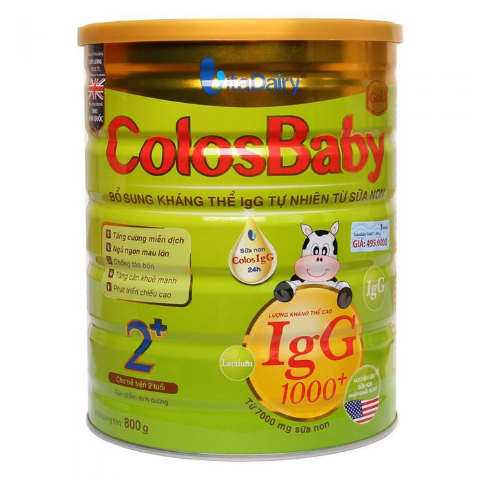Sữa ColosBaby Gold 2+ 800g (trẻ từ 2 tuổi trở lên)