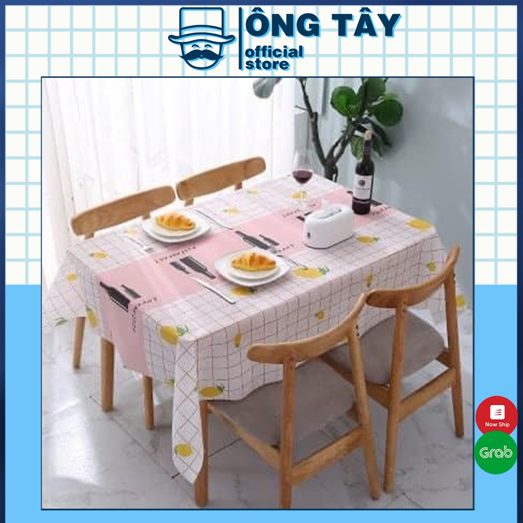 Khăn trải bàn phong cách châu âu chống nước kt 132x180cm