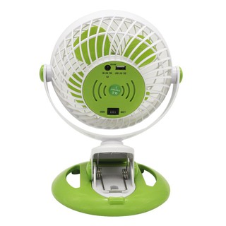 Quạt sạc tích điện Comet CRF0206 3W (Xanh lá)