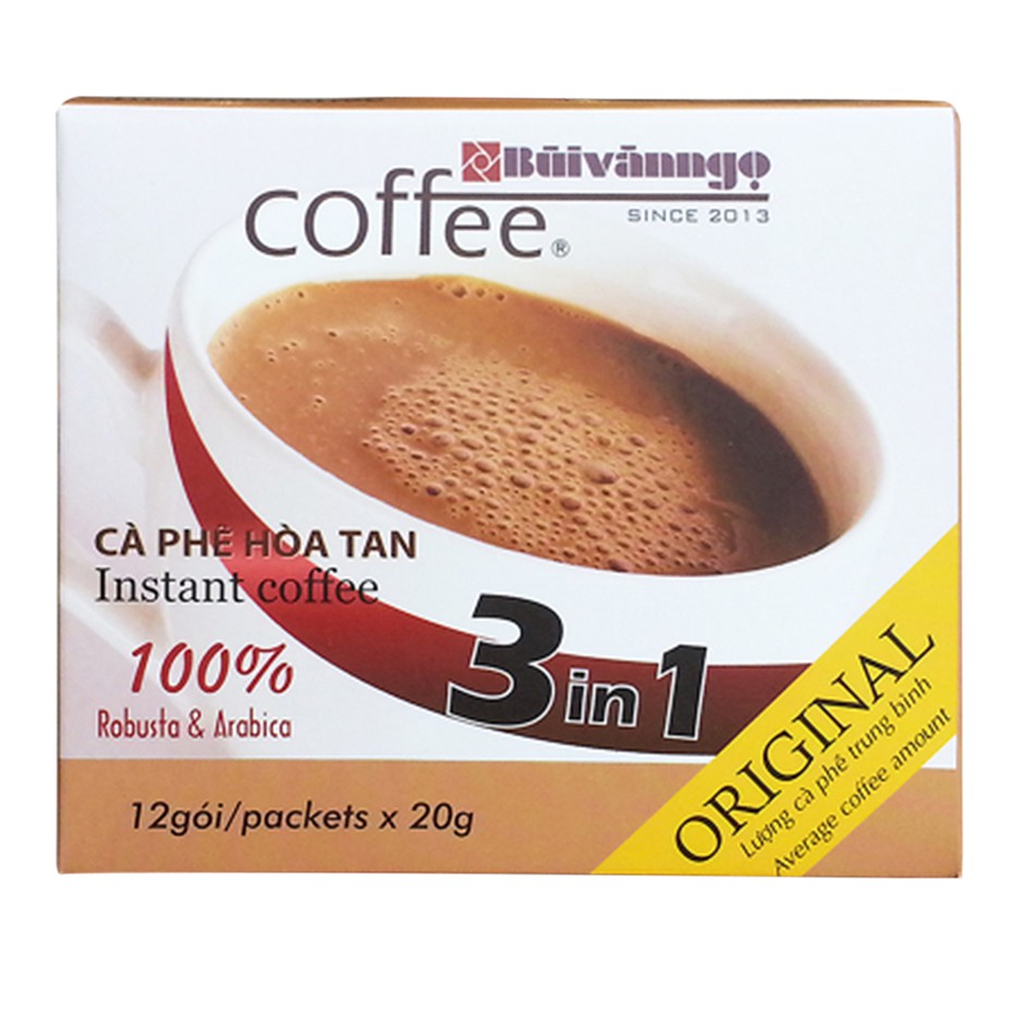 Cà phê hòa tan Original hộp 240gram BÙI VĂN NGỌ COFFEE | BigBuy360 - bigbuy360.vn