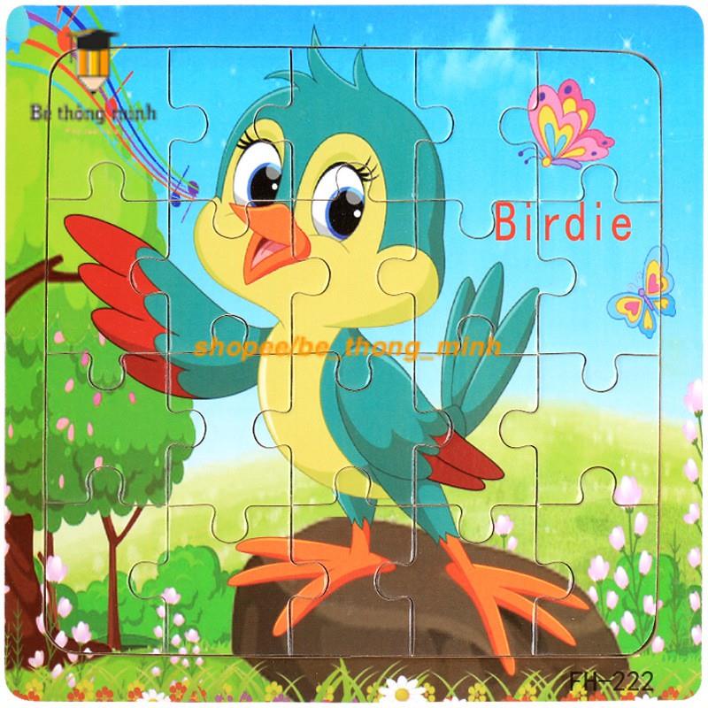Tranh ghép hình gỗ 9 - 16 - 20 mảnh ghép cho bé_ Đồ chơi cho bé bằng gỗ giá rẻ