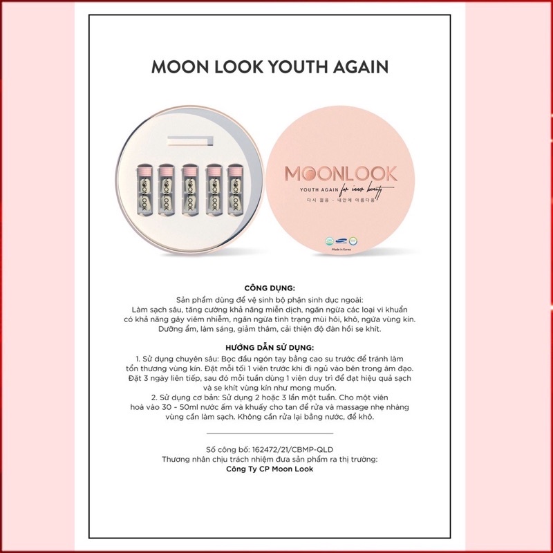 🦋 Ngọc tình yêu Moon look Hàn Quốc - Viên đặt se khít Moonlook