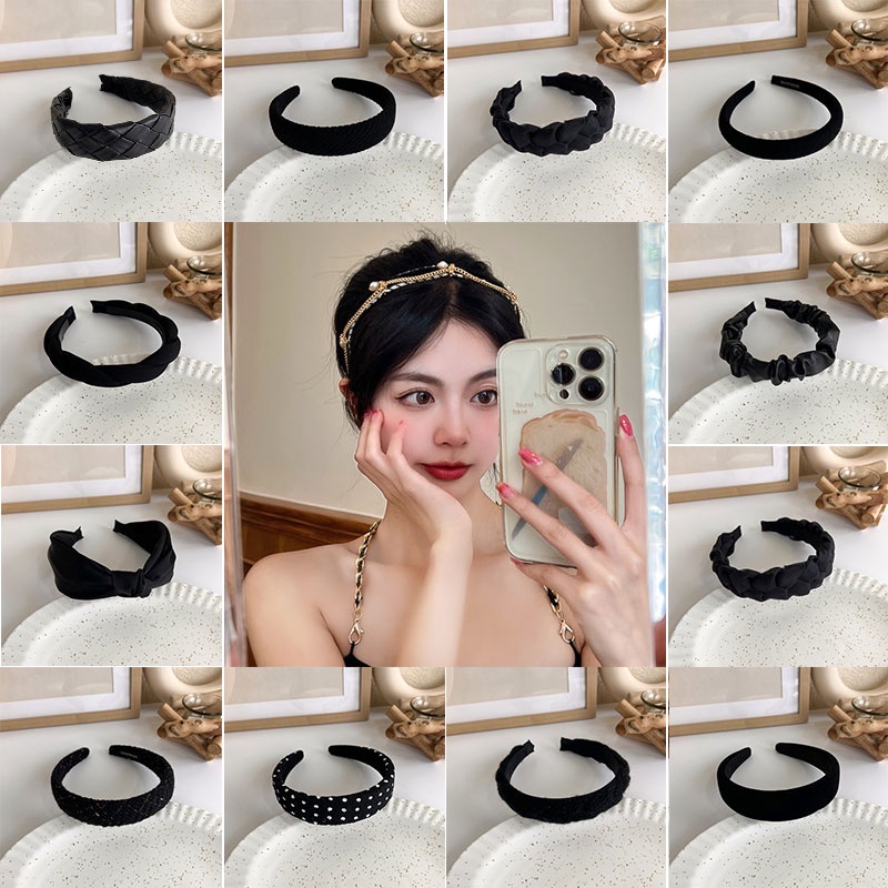 Băng Đô Bản Rộng Đính Ngọc Trai Thời Trang Thu Đông Phong Cách Hàn Quốc 2022