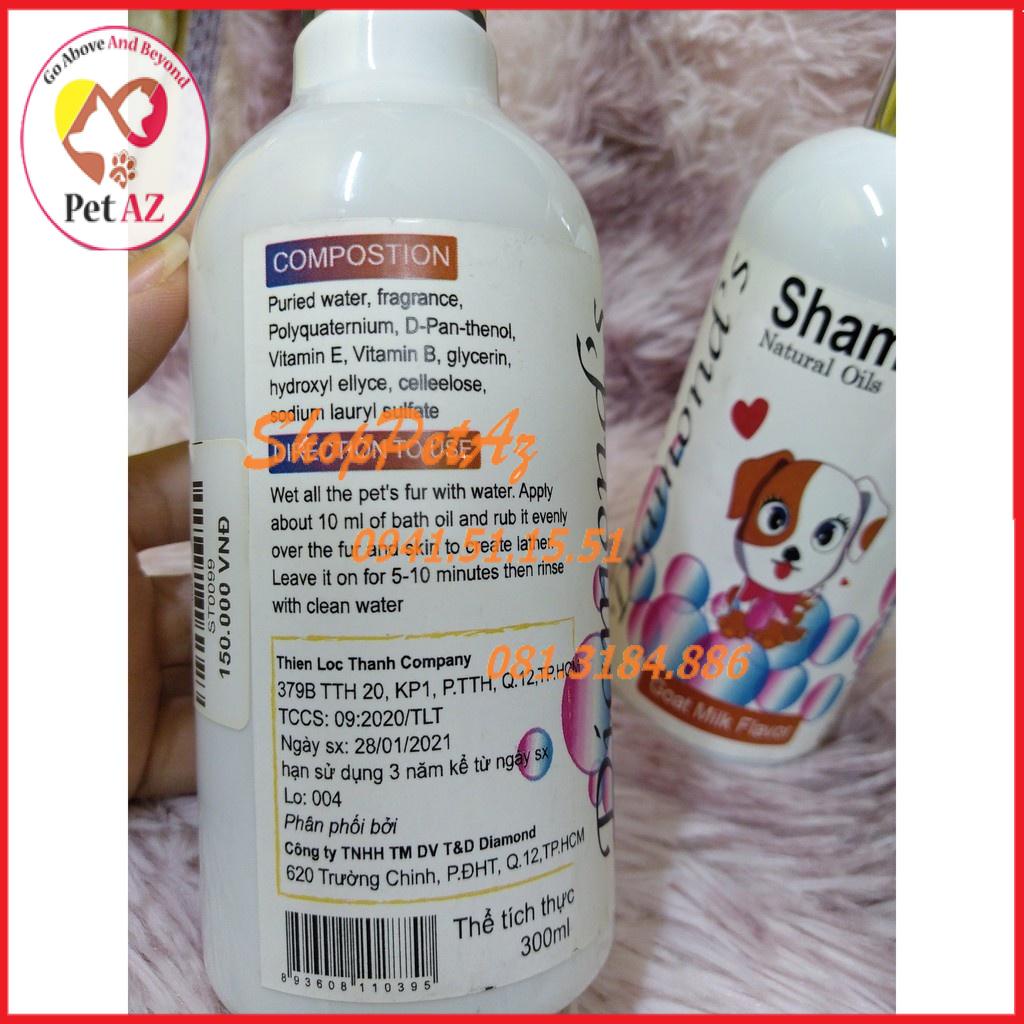 [Cao Cấp] Sữa Tắm Shampoo Diamond Cho Chó Mèo làm sạch da khử mùi hôi