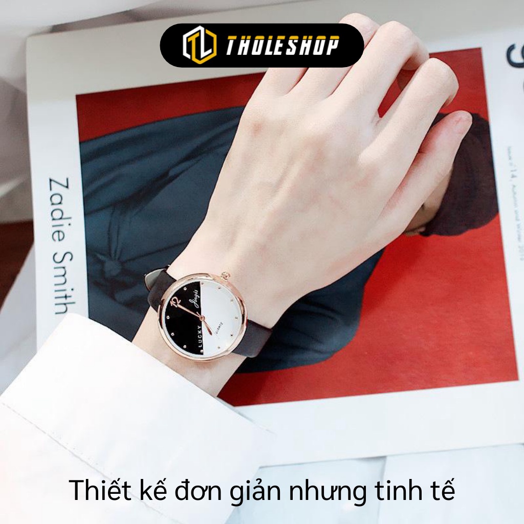 Đồng Hồ Thời Trang Nữ Lucky Dây Da Mẫu Mới Cực Đẹp 7723