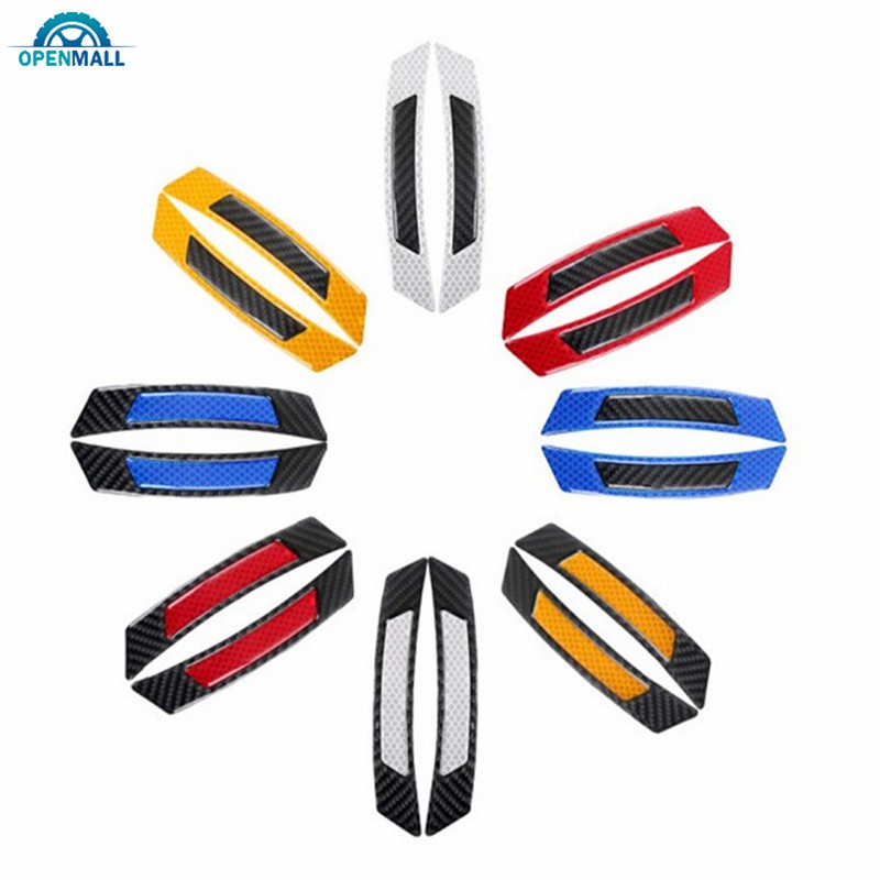 Set 2 miếng dán phản quang cảnh báo an toàn dành cho bánh xe hơi