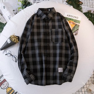 SƠ MI NAM KẺ ĐEN VINTAGE (VD0512)