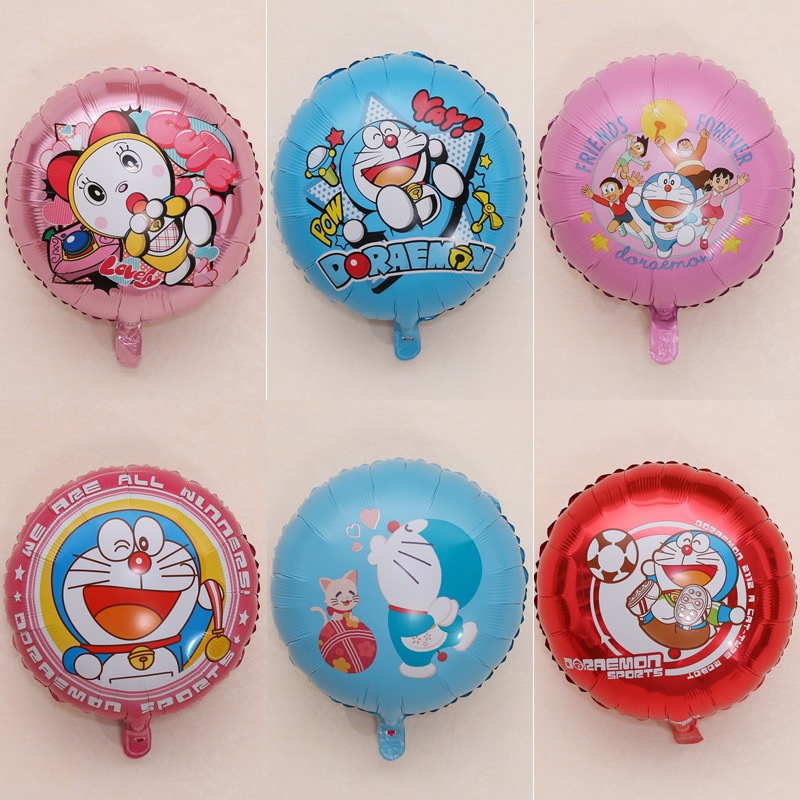 Bong Bóng Lá Nhôm 18 Inch Hình Mèo Hoạt Hình Trang Trí Tiệc Sinh Nhật