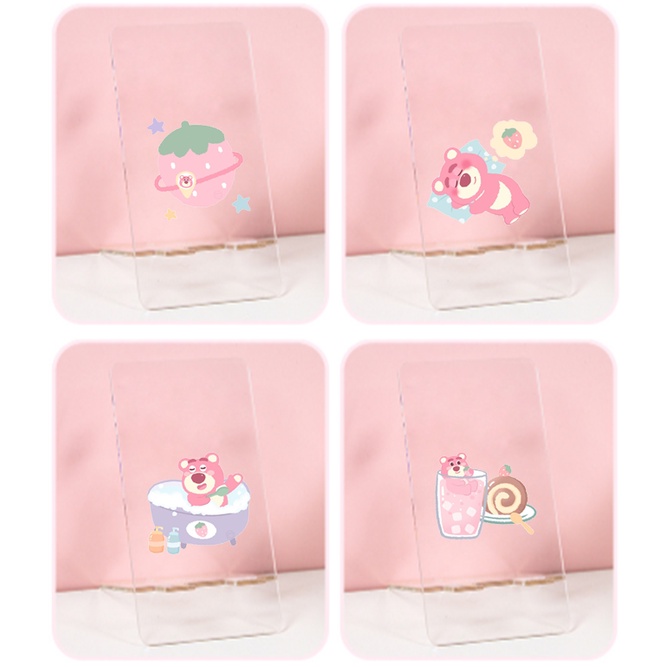 Giá đỡ điện thoại mica gấu thỏ cherie berie GDMC40 gấu dâu tây lotso thỏ stella cáo lina dễ thương trong suốt hoạt hình