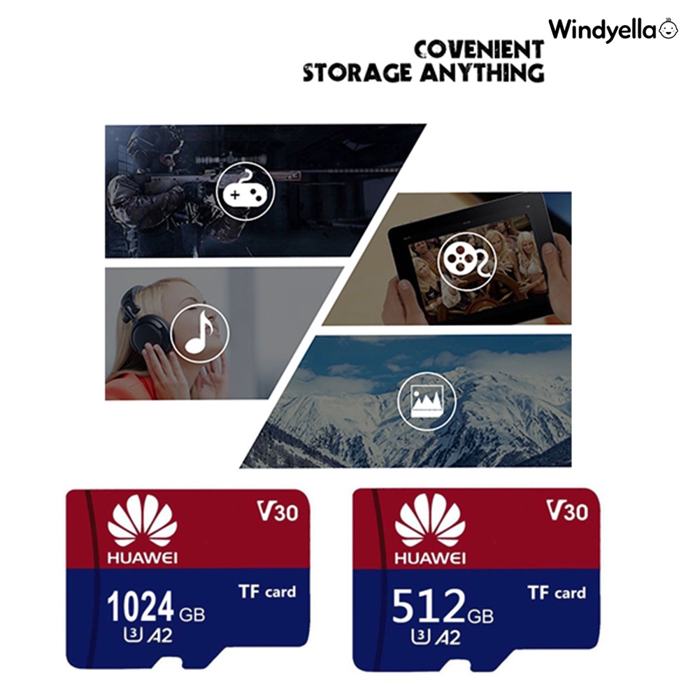 Thẻ Nhớ Hua Wei U3 512GB / 1TB Mini TF Micro Cho Điện Thoại / Máy Ảnh | BigBuy360 - bigbuy360.vn