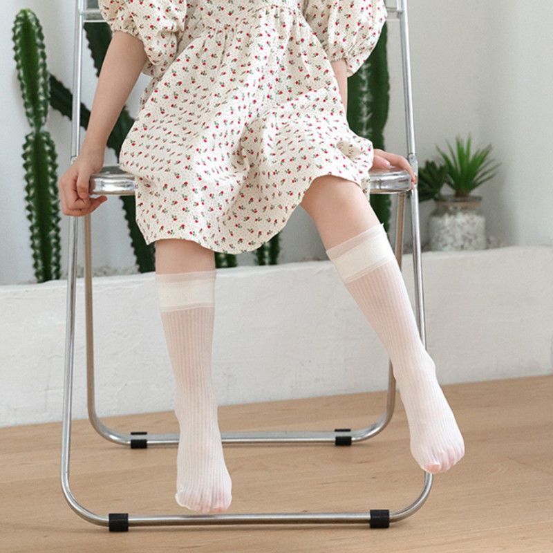 Vớ Công Chúa Cổ Cao Thời Trang Mùa Hè Hàn Quốc Cho Bé Gái