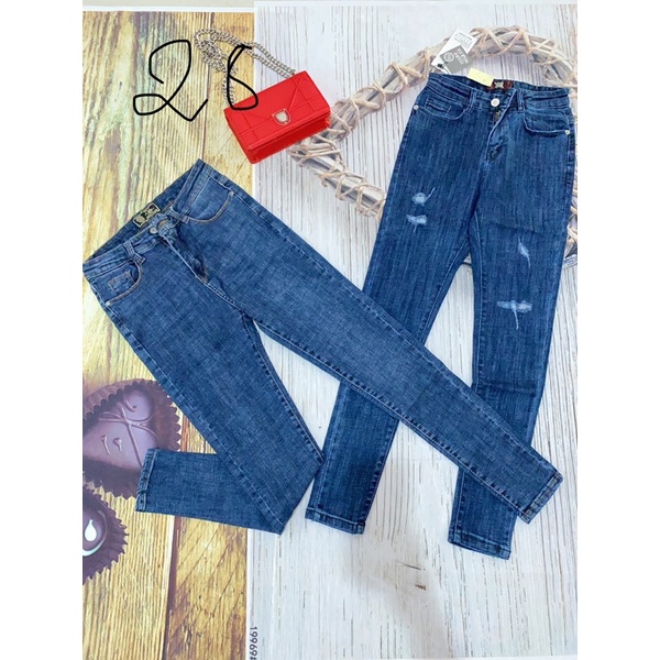 Quần Jean nữ lưng cao,quần jean nữ kiểu co giãn hàng Quảng Châu L1, sang chảnh | BigBuy360 - bigbuy360.vn