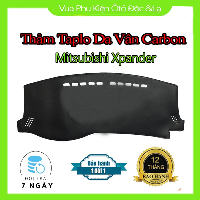 Thảm Taplo Mitshubishi Attrage, Jolie, Mirage, Outlander, Triton, Xpander Chất Liệu Da Vân Carbon