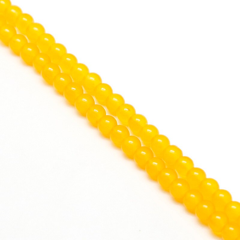 Chuỗi Hạt Thủy Tinh Tròn Nhiều Màu Sắc 4 / 6 / 8mm Dùng Làm Trang Sức Thủ Công