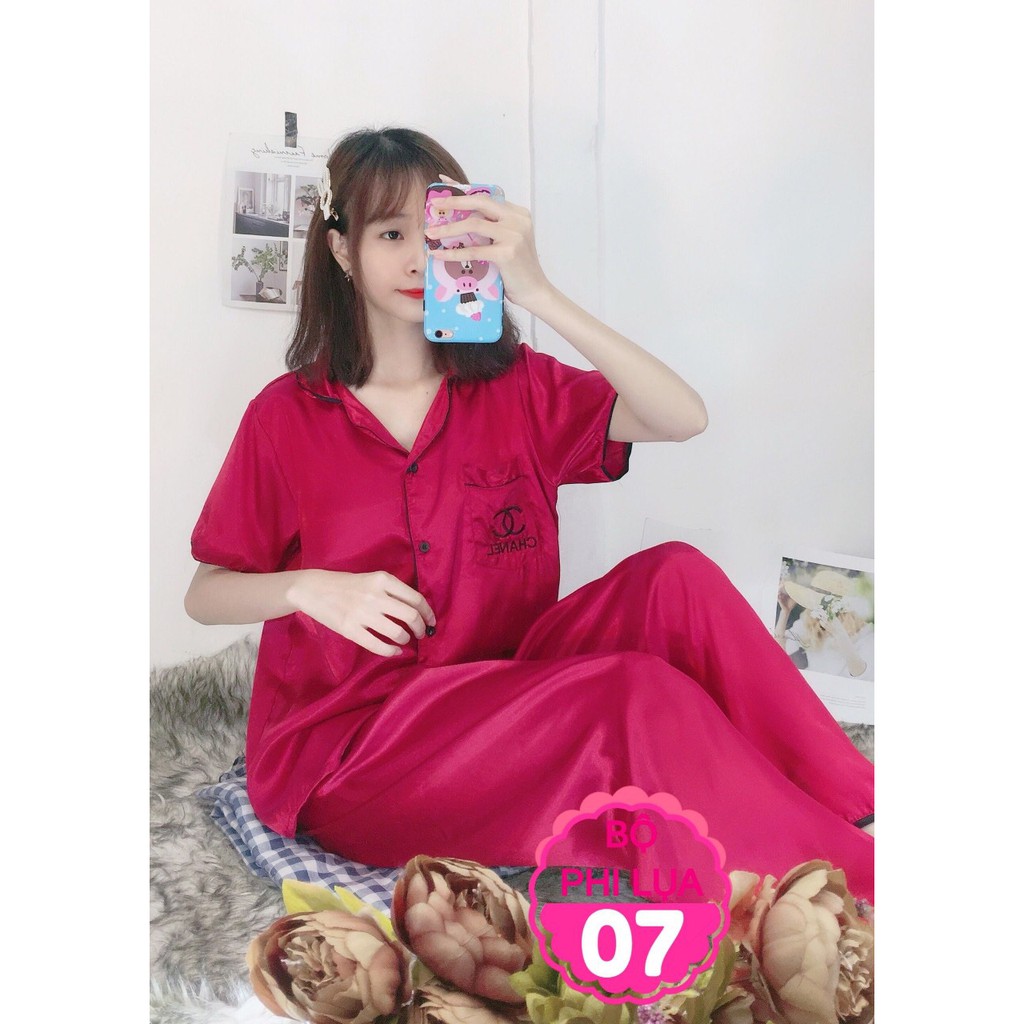 ĐỒ BỘ DÀI PIJAMA PHI BÓNG TRƠN QUẦN DÀI THỜI TRANG CAO CẤP MẶC NHÀ MẶC NGỦ -"Từ 30-50kg SIÊU SALE !! SIÊU SALE !!