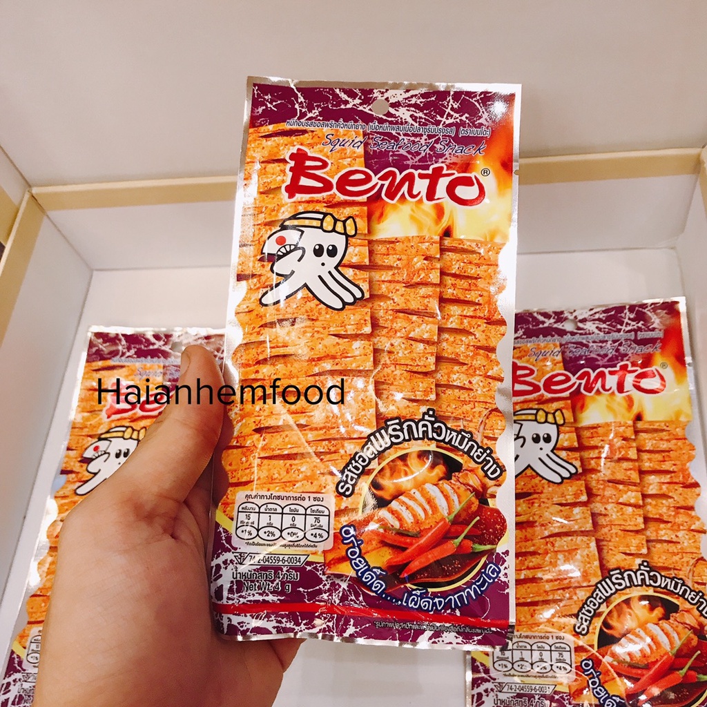 Gói mực Bento Thái Lan Siêu Cay Đủ 3 Màu |gói 6g|
