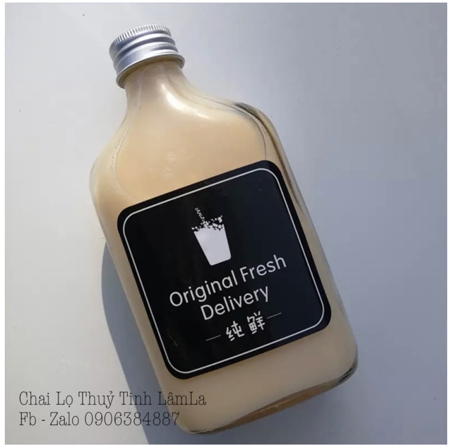 Chai Thuỷ Tinh Dẹp Cổ Cao 50ml - 100ml - 200ml - 250ml