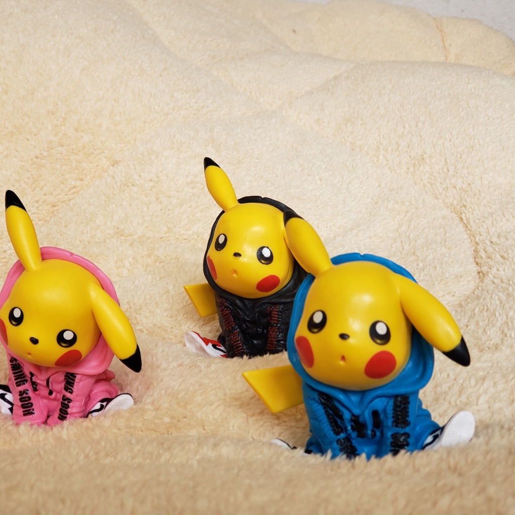Mô hình Pokemon Pikachu ngộ nghĩnh dùng decor phòng, quà tặng, trưng bày