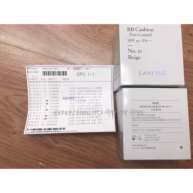 MBC Sét Phấn Nước LN Dưỡng Trắng BB Cushion Whitening SPF50+ PA+++ | BigBuy360 - bigbuy360.vn