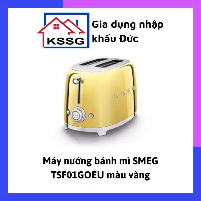 Máy nướng bánh mì SMEG TSF01GOEU màu vàng