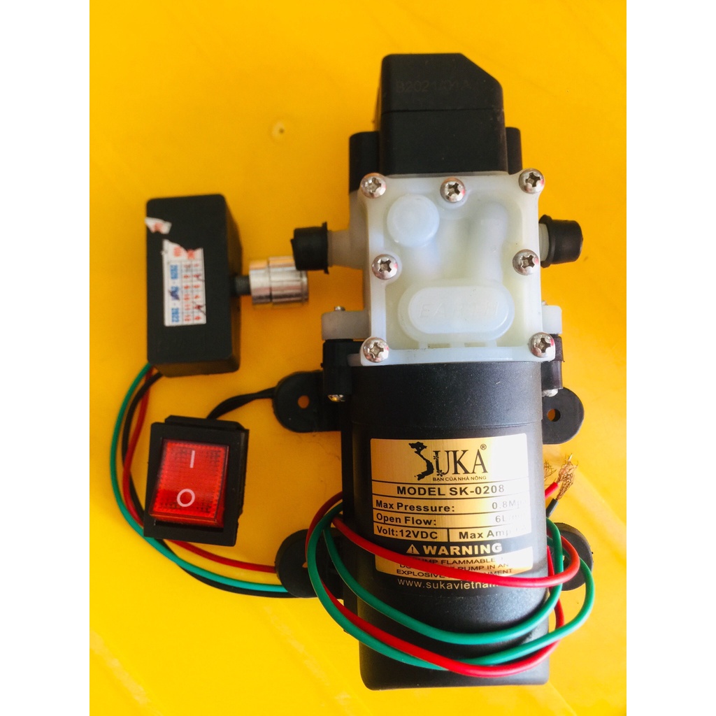 Phụ kiện bình bơm thuốc sâu gồm chiết áp,Công tắc,giắc cắc sạc