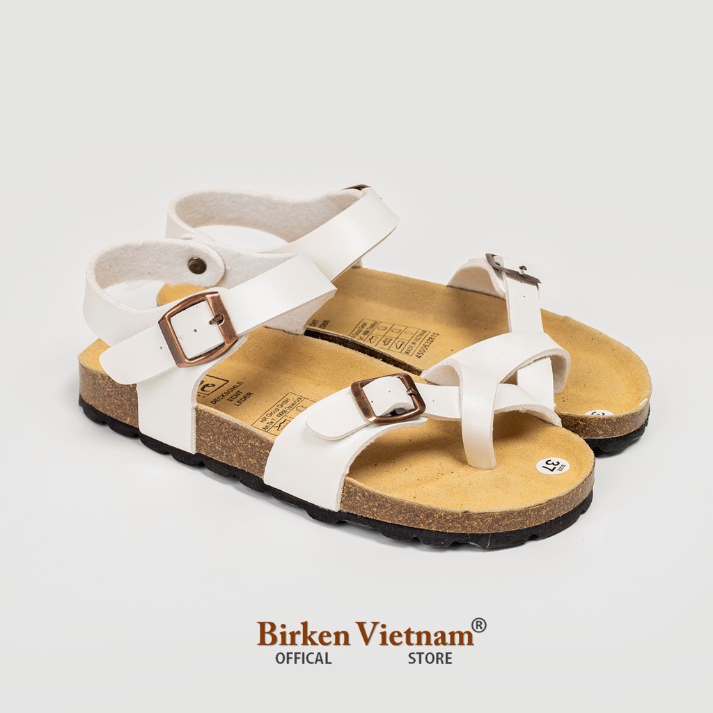 MÃ PU14 Sandal DA PU Đế Trấu Quai Xỏ Ngón Unisex Birken Vietnam Bioline