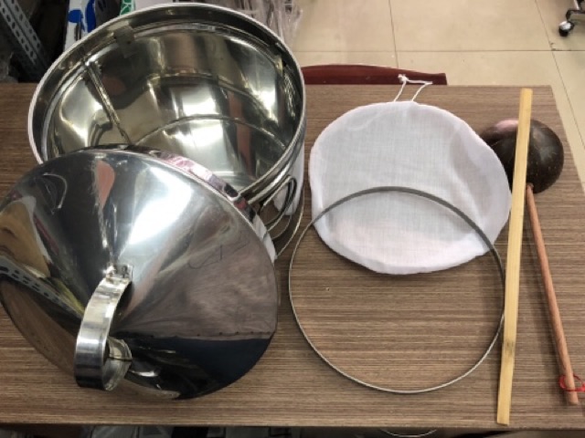 Nồi tráng bánh cuốn,bánh ướt inox (phi 22,24,26cm)