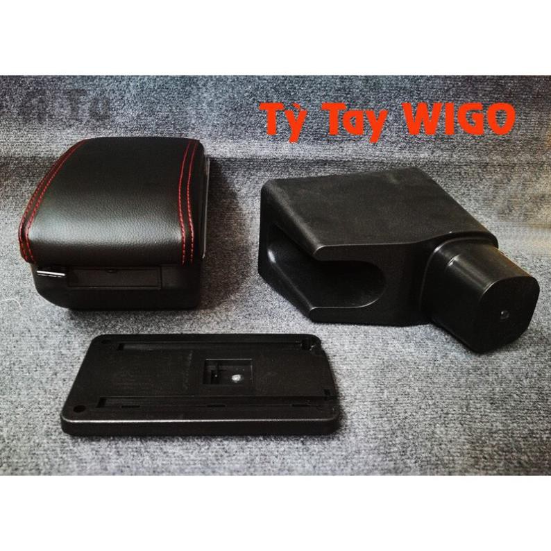 Hộp Tỳ Tay Xe Suzuki Swift 2018 - 2021 Màu Đen Có Cổng Cắm USB Tiện Dụng