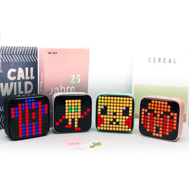 Loa Bluetooth EVO - Tích Hợp Màn Hình Pixel 32 ảnh đèn Ledi