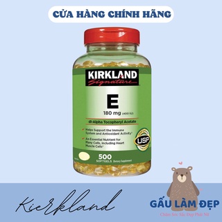Viên uống bổ sung Kirkland Signature Vitamin E 180 mg 500 viên
