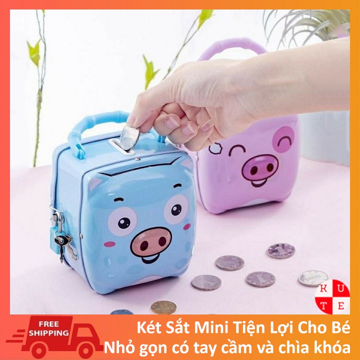 Két Sắt Mini Giá Rẻ Có Chìa Khóa Cho Bé