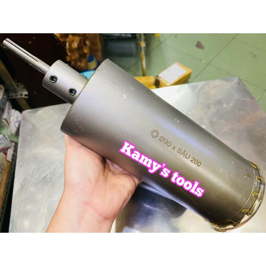 Mũi khoan rút lõi khoét lỗ xuyên tường 76,90,114mm dài 120mm hoặc 200mm Thắng Lợi.