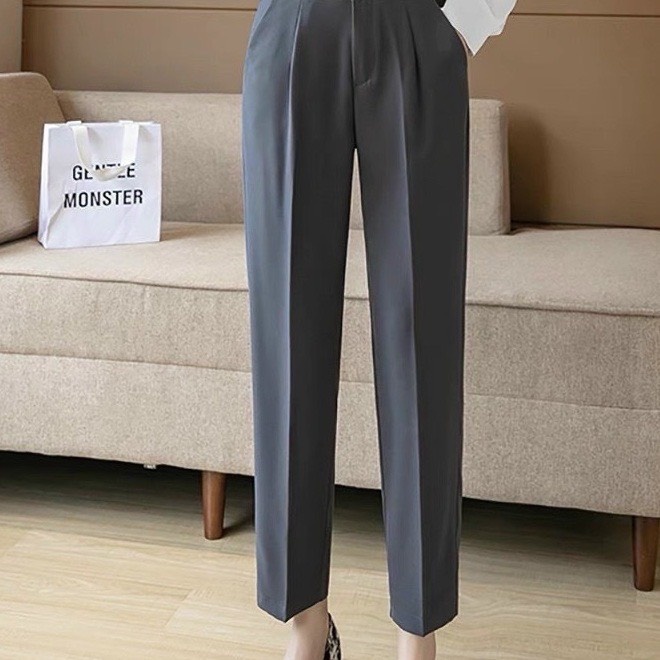 Quần nữ ống suông ống rộng đen be xám xanh than S M L XL 2XL | BigBuy360 - bigbuy360.vn
