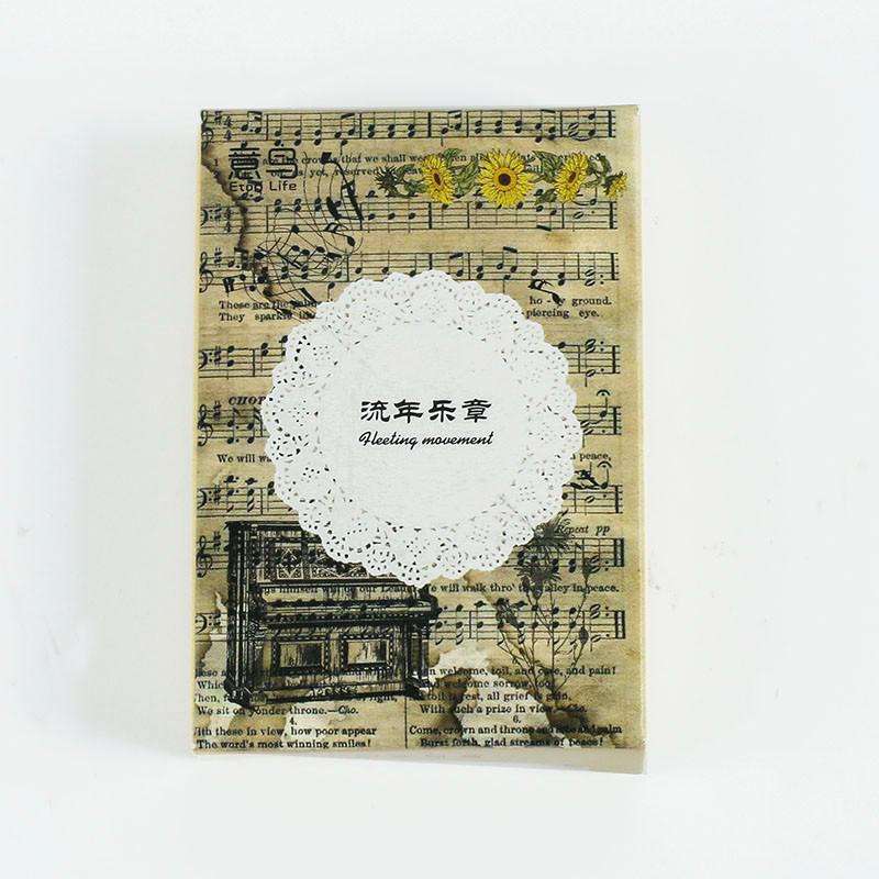 Bộ 24 miếng dán trang trí sổ tay phong cách Vintage