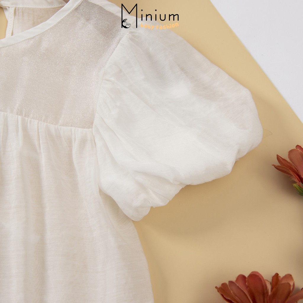 Áo babydoll tay bồng công chúa Minium, áo bé gái tay lỡ, áo trẻ em đẹp