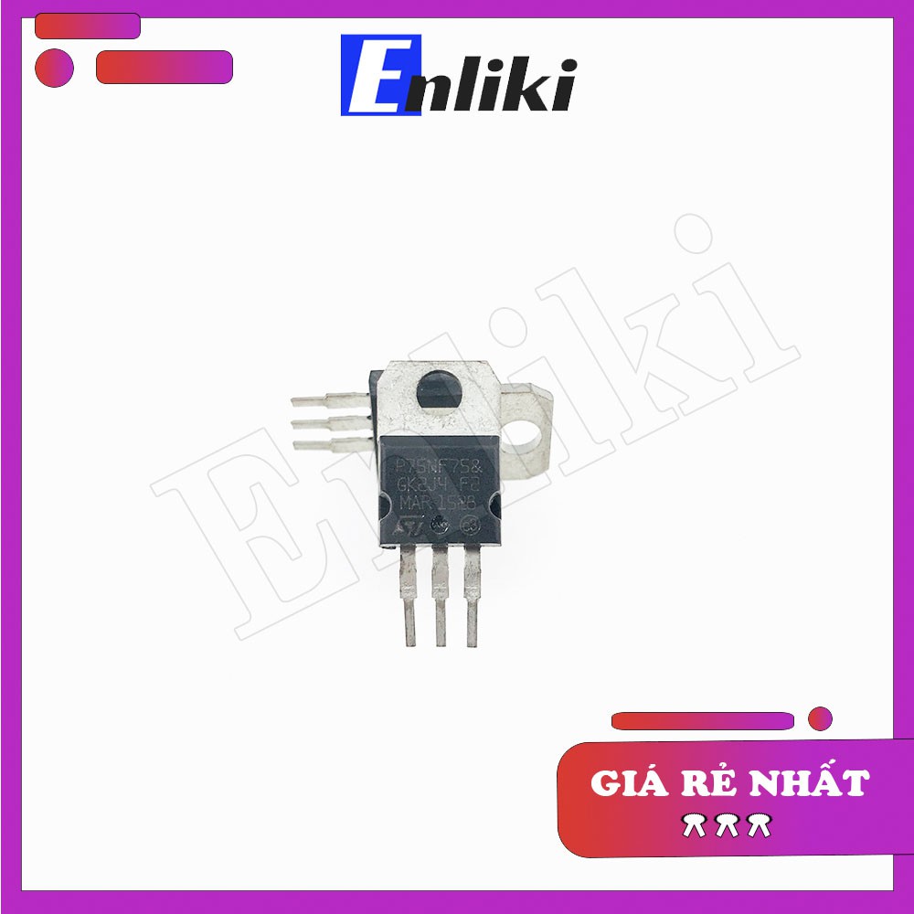 75nf75 75NF75 MOSFET N-CH 75A 75V TO220 (Tháo Máy)