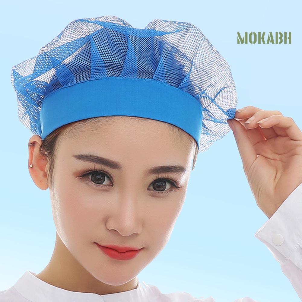 [Mũ &amp; Nón] Mũ Đầu Bếp Phối Lưới Thoáng Khí Có Thể Điều Chỉnh Unisex Nhà Máy / Nhà Bếp