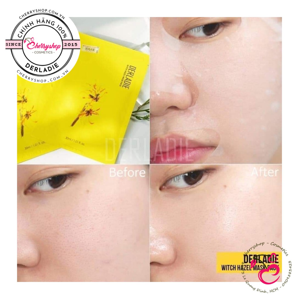 Mặt nạ giấy Derladie Witch Hazel Mask Pack
