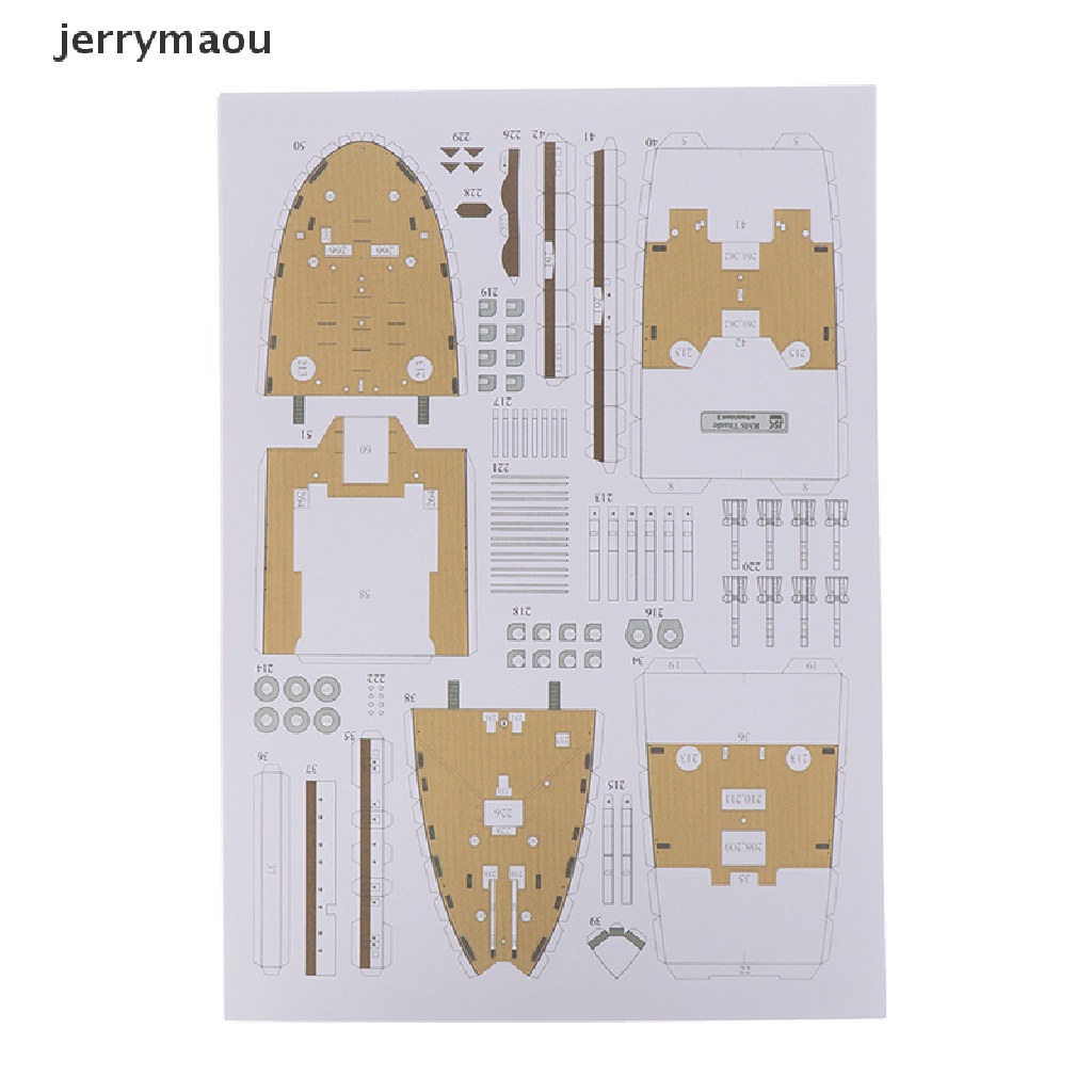 Bộ Mô Hình Tàu Titanic 3D Bằng Giấy Tỉ Lệ 1: 400 DIY