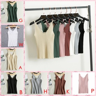 Freeship đơn 99k_ áo sát nách ren cổ chữ v gợi cảm