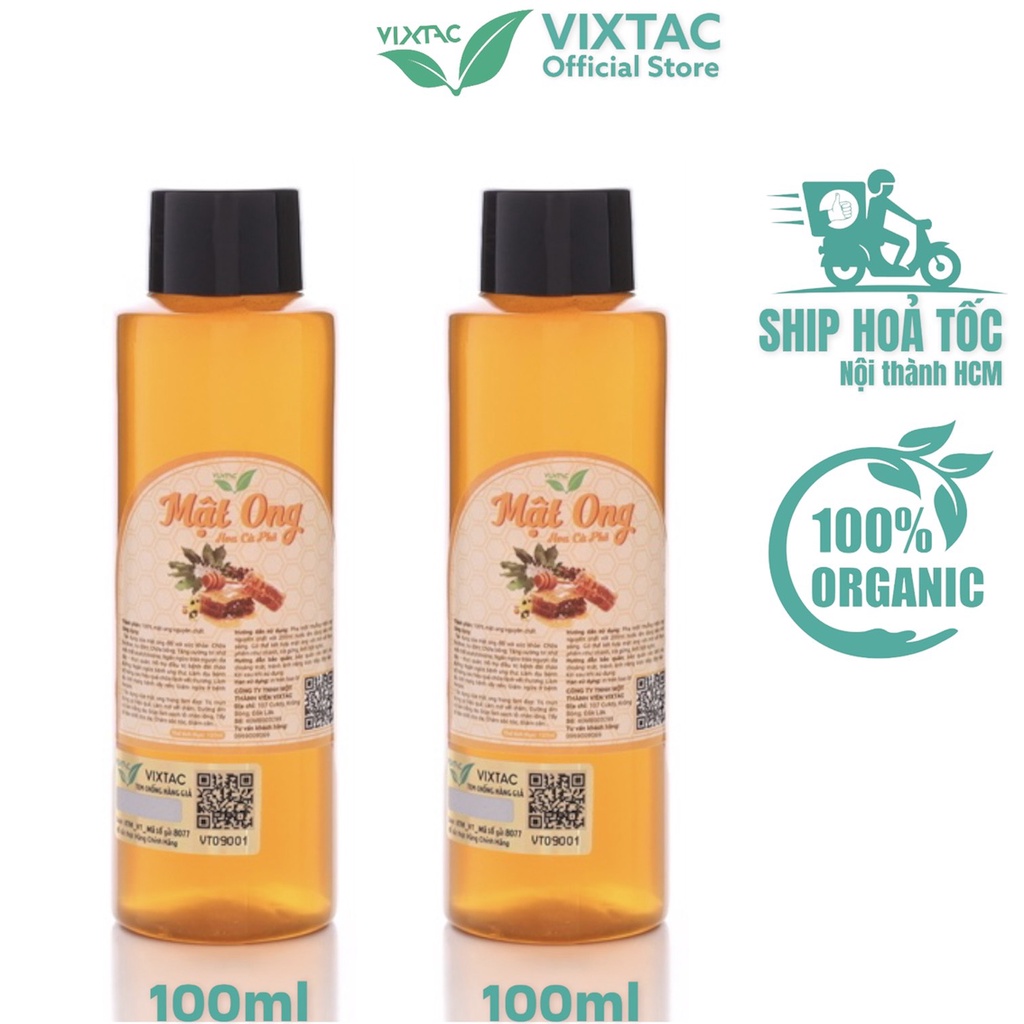 Mật ong sạch nguyên chất hoa cà phê VIXTAC ORGANIC 100ml
