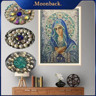 Set tranh đính đá 5D hình Đức Mẹ kèm phụ kiện DIY